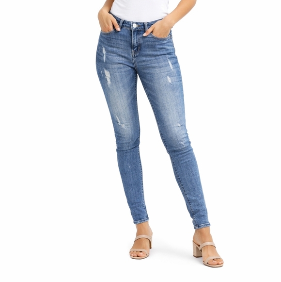 eunina Denim - Eunina Breta Mid Rise Skinny Roller Jean Size 11